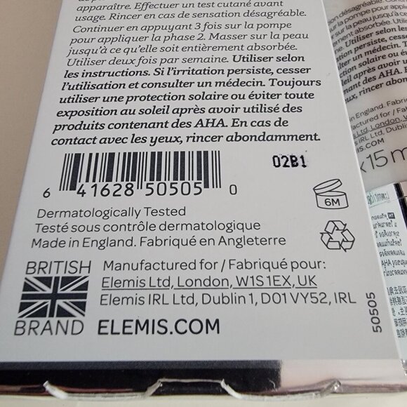 Elemis Resurfacing Peel & Reset Cream NIB Anti-Ageing - Picture 9 of 9